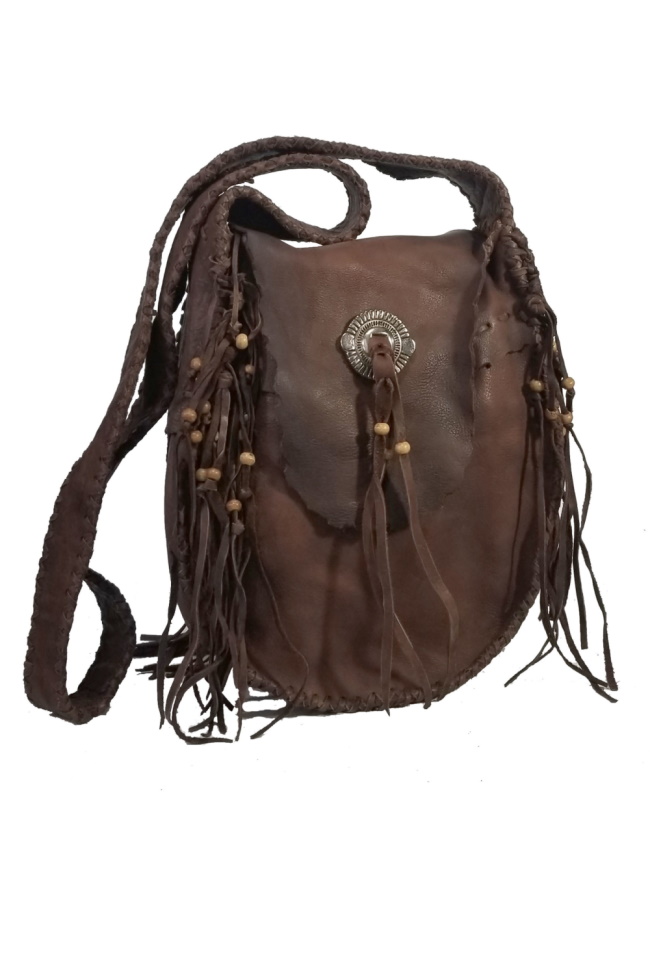 (image for) Old Faitful Concho Front Leather Shoulder Cross Body Bag